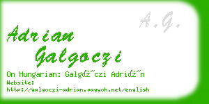 adrian galgoczi business card
